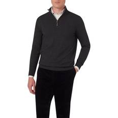 Oscar Jacobson Bekleidung Oscar Jacobson Patton Wool Half-Zip Grey