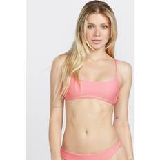 Rosa Tops de bikini Volcom So Current Crop Bikini Top - Paradise Pink