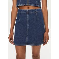 Calvin Klein Dame Nederdele Calvin Klein Denim A-line Mini Skirt Denim