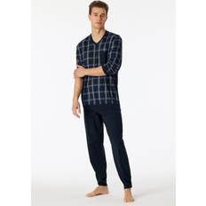 5XL Nachtkleding Schiesser Lange Pyjama - Geruit