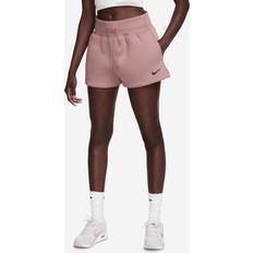 Pink - Women Shorts Nike Women's Sportswear Phoenix Fleece High-Rise Shorts