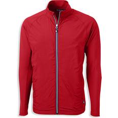 Golf - Men Outerwear Cutter & Buck Big Tall Adapt Eco Knit Full Zip Jacket Red red 1XLT