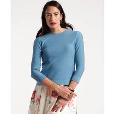 Frances Valentine Rachel Knit Top Blue