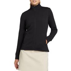 Outerwear Walter Hagen Walter Hagen Women's Texture Full-Zip Golf Jacket, XXL, Pure Black