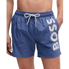 HUGO BOSS Azul Trajes de baño HUGO BOSS Men's Quick-Dry Print Swim Shorts Open Blue