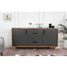 Hanah Home Cordoba Walnut/Anthracite Skænk 160x77cm