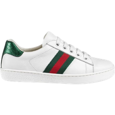 Bianco Scarpe da ginnastica Gucci Kid's Ace Leather - White