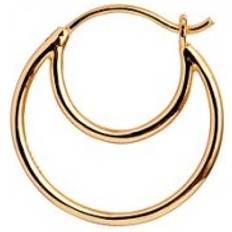 Hoop-øreringe Stine A Double Creol Earring - Gold