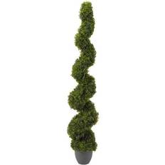 Smart Garden Products Faux Decor Topiary Twirl Green Artificial Plant