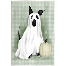 Stupell Dog Ghost Halloween Costume Wall Plaque