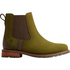 Green Chelsea Boots Ariat Women's Wexford Waterproof Chelsea Boots, 10.5, Olive