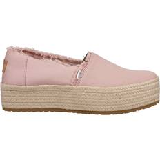 Toms Women Trainers Toms Women's Valencia Canvas Platform Espadrilles Ballet Pink Canvas