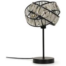 Acrylic Table Lamps ValueLights Tortoise Acrylic Jewel Twist Chrome Table Lamp