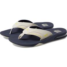 Suede Flip-Flops Reef Fanning Navy/Oak/Lime Men's Sandals Navy