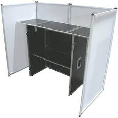 Harmony Audio Harmony Audio Aluminum Portable DJ Facade Booth Scrim & 54 Workstation Table