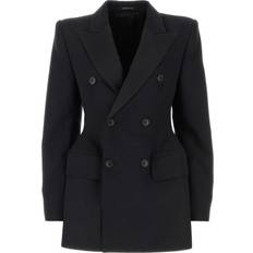 Balenciaga Blazers Balenciaga Black Wool Hourglass Blazer