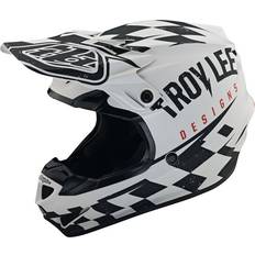 Motorradausrüstung Troy Lee Designs integralhelm se4 polyacrylite mips weis schwarz