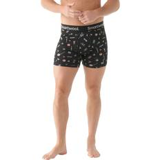 Smartwool Underbukser Smartwool Merino Print Boxer Brief Boxed Merino base layer XXL, black