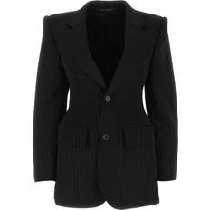 Balenciaga Blazers Balenciaga Embroidered Stretch Wool Hourglass Blazer