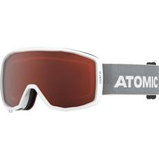 Atomic Lunettes Atomic Count JR Cylindrical White/Light Grey Orange Youth Goggles White/Light Grey