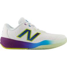 New Balance Laced Racket Sport Shoes New Balance 996v5 Women's Tennis Shoes White/Purple Fade/Coastal Blue