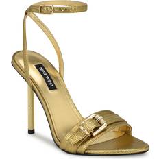 Bronze Heeled Sandals Nine West Rommie Sandal Women's Bronze Sandals Ankle Strap