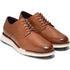 Brown - Suede Oxford Cole Haan Zerogrand Remastered Plain Toe Oxford Dress Sneakers - British Tan