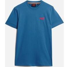 Superdry T-Shirts Superdry Men's Men's Essential Logo Embroidered T-Shirt Monaco Blue 42/Regular