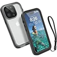 Catalyst Waterproof Total Protection-fodral för iPhone 14 Pro, 5X mer vattentålig, mycket responsiv skärm och ansikts-ID, perfekta bilder- Stealth Black