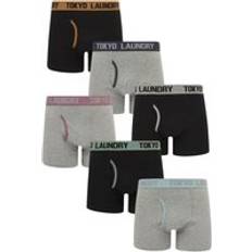 Tokyo Laundry Cotton 6-Pack Boxers Black