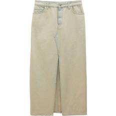 Filippa K Nederdele Filippa K Long Slit Denim Skirt - Beige