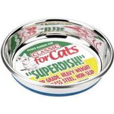 Steel Shallow Cat Dish 250ml