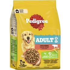 Pedigree Cibo Secco Animali domestici Pedigree Adult Con Manzo e Verdure Crocchette Per Cane - Set % 2 x 7 kg