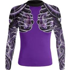 Purple Rash Guards & Base Layers Raven Fightwear Women's Irezumi 2.0 Koi Fish BJJ Rash Guard MMA Purple