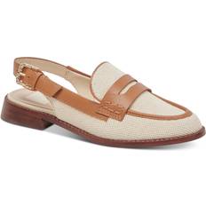 Multicolored - Women Loafers Dolce Vita Women's Hardi Tailored Slingback Loafers Tan Multi Canvas