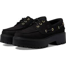 Timberland Women Low Shoes Timberland Womens Stone Street Premium Boat Shoe Black BLACK