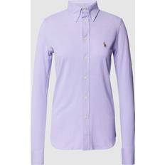 Polo Ralph Lauren Blouses Polo Ralph Lauren Bluse mit Button-Down-Kragen in Bleu, Größe