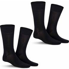 Kunert Tøj Kunert 2er pack comfort cotton herren socken 870300m Schwarz 43-46