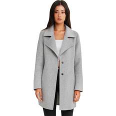 Women - Wool Jackets Belle & Bloom Ex-Boyfriend Wool Blend Oversized Jacket Grey Marle