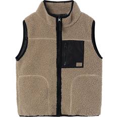 Jungen Fleecewesten Name It Magot Teddy Vest - Savannah Tan (13224795)