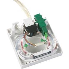 3MTM Fiber indendørs PTO 86x86 vægbox Op til 4 stk SC samleled samt et stk kobber RJ45 stik