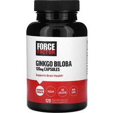 Force Factor Ginkgo Biloba, 120 mg, 120 Vegetable