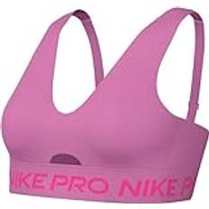 Nike Damen Bra W Np Indy Plunge Bra, Playful Pink/Alchemy Pink/White, FQ2653-675