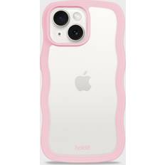 Holdit Apple iPhone 14 Plus Mobilskal Holdit Phone Case Wavy Pink/Transparent iPhone 15 Plus