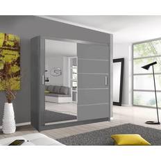Olympia Grey, 150cm Lyon Sliding Wardrobe