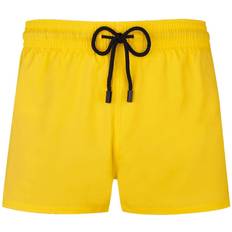 Giallo Costumi da Bagno Vilebrequin Men Swimwear Short And Fitted Stretch Solid - Yellow