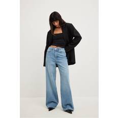 NA-KD Bekleidung NA-KD Jeans Blau Wide Leg für Damen