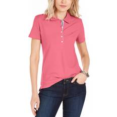 Pink - Women T-shirts & Tank Tops Tommy Hilfiger Women's Short Sleeve Polo Shirt Peony