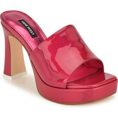 Nine West Pink Slides Nine West Beez Sandal Women's Fuchsia Sandals Block Platform Slide