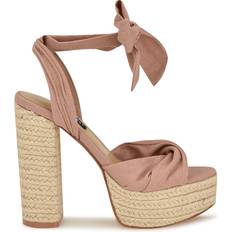 Nine West Pink Low Shoes Nine West Gertha Platform Espadrille Sandals Blush